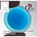 cabochon rond de 20mm couleur turquoise