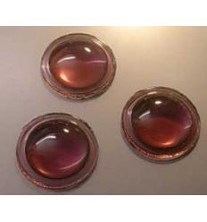 cabochon rond de 25mm couleur amethiste