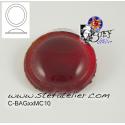 cabochon rond de 20mm couleur rouge