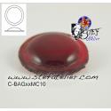 cabochon rond de 20mm couleur rouge