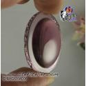 cabochon rond de 30mm couleur améthiste