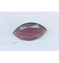 cabochon amande facette 30x15mm améthiste