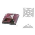 cabochon carré multifacettes amethyste 3x3cm