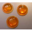 cabochon rond de 20mm couleur Orange