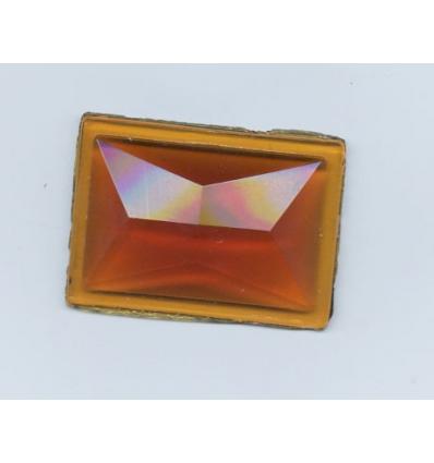 Cabochon rectangle 50 x 35mm ambre