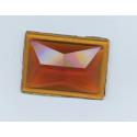 Cabochon rectangle 50 x 35mm ambre