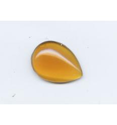 cabochon goutte 25/18mm ambre