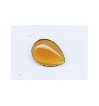 cabochon goutte 25/18mm ambre
