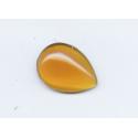 cabochon goutte 25/18mm ambre