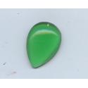 cabochon goutte 25/18mm vert