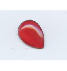 cabochon goutte 25/18mm Rouge