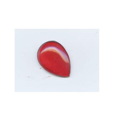 cabochon goutte 25/18mm Rouge