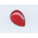 cabochon goutte 25/18mm Rouge