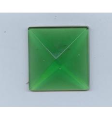 cabochon Pyramide de 30x30mm Vert