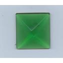 cabochon Pyramide de 30x30mm Vert