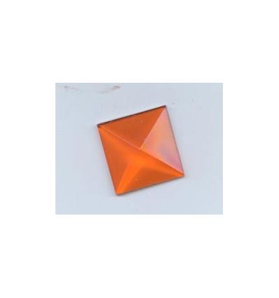 cabochon Pyramide de 20x20mm Orange