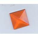 cabochon Pyramide de 20x20mm Orange