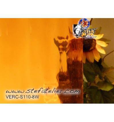 Verre "S" jaune ambre moyen Watterglass 30x27cm