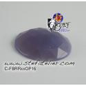 cabochon rond à facettes de 30mm couleur violet opaline