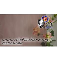 Verre "S" Waterglass rose clair 30x26cm