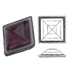 cabochon Pyramide Rombo 30x30mm Améthiste