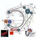 Bras de tension de rechange pour scie taurus 3