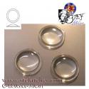 cabochon rond de 30mm couleur transp