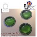 cabochon rond de 30mm couleur vert