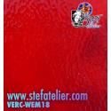 Verre "W" English Muffle rouge 27x27cm