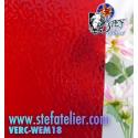 Verre "W" English Muffle rouge 27x27cm