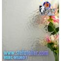 Verre "W" English Muffle transparent 26x26cm