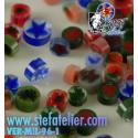 petits millefiori 14grs en mélange pour Fusing S96