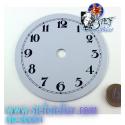 Cadran horloge métal laqué blanc 10cm diamètre
