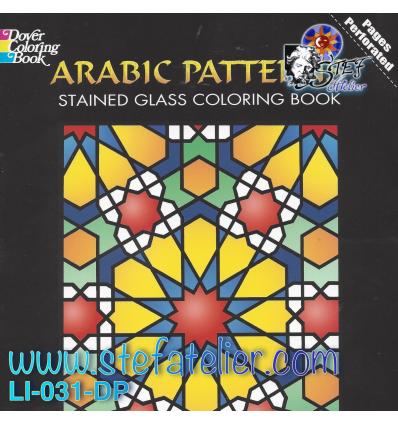 Livre de coloriage vitrail " ARABIC "