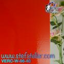 Verre "W" Rouge Orangé opalescent compatible Fusing S96 26x27cm