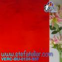 Verre "BU" rouge opaline 29x25cm fusing Bullseye