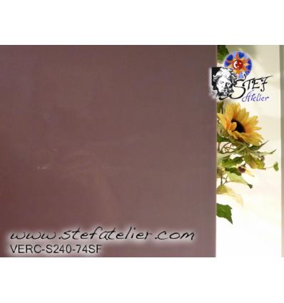 verre "S" violet Prune opaque 30x28cm compatible fusing S96