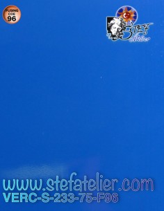 Verre "S" bleu océan uni opaque COE96 30x30cm