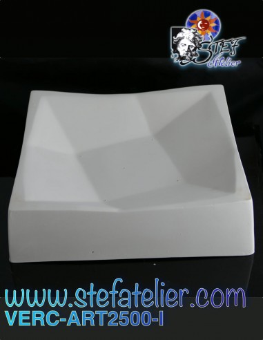 Ceramic fusing mold Origami square 20.3x20.3cm