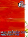 Verre "S" rouge et opaline plus intense COE96 30x30cm