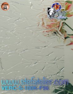 Glass "S" Krinkle crumpled transparent paper 100K COE96 30x30cm