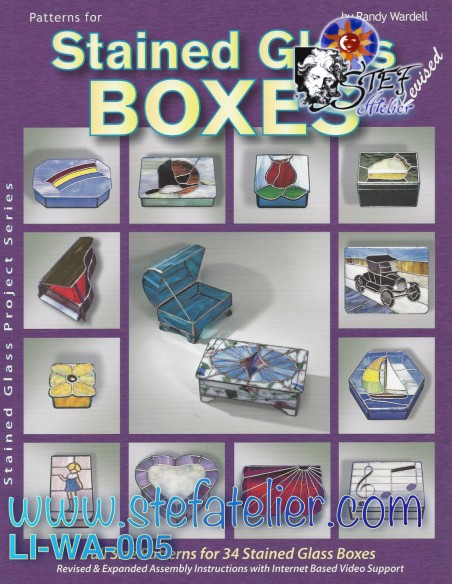 livre "34 boites" stained glass boxes