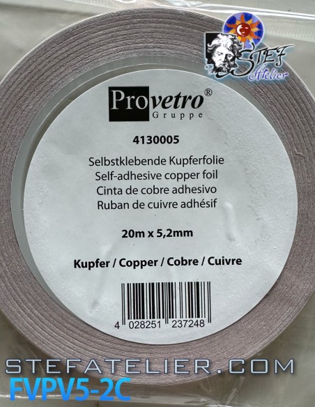 Copper PV tape 5.2mm cCopper 20 metres