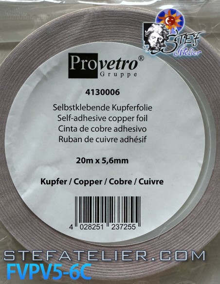 Cuivre ruban PV 5,6mm cCuivre 20mètres