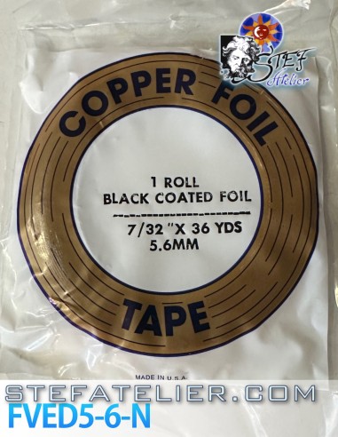 Copper tape EDCO 5,7mm 7/32" cNoire