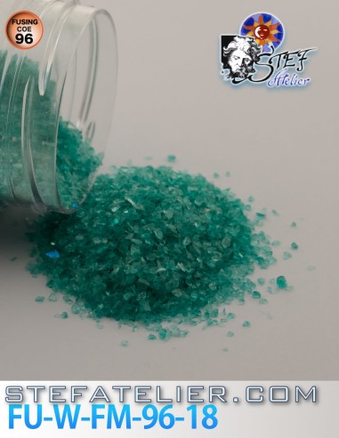 medium frit emerald green transparent Wissmach system 96 / 250grs