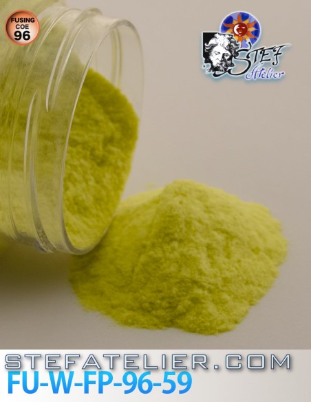 frit POWDER yellow transparent Wissmach system 96 / 250grs