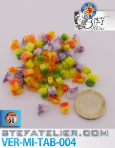 Tabitha's Murrini "Tulipes mélangées" COE96 25g