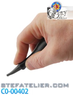 Ergonomic glass cutter with a fine tungsten carbide head